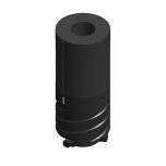 JOPO TWIST INNER  1 3/8 W/SLUG BLACK/BLACK