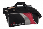 900 GLOBAL 2-BALL TRAVEL TOTE BLACK/RED/SILVER