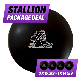 PROBOWL BLACK STALLION 3x15LBS + 1x14LBS PACKAGE