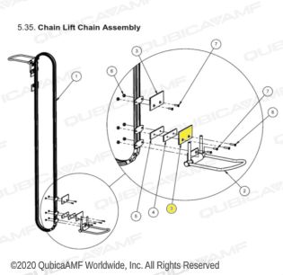 CHAIN LIFT LIFTER PAD