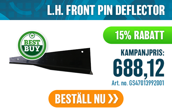 L.H. FRONT PIN DEFLECTOR L.H. FRONT PIN DEFLECTOR