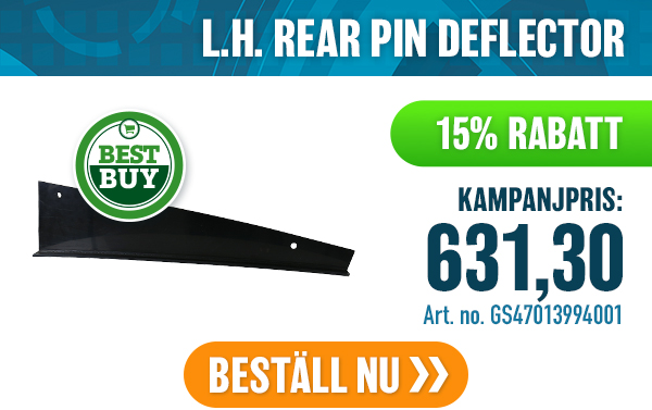 L.H. REAR PIN DEFLECTOR L.H. REAR PIN DEFLECTOR