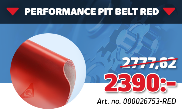 PERFORMANCE PIT BELT RED