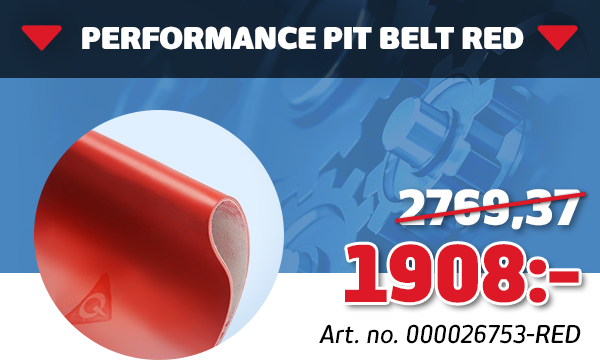 PERFORMANCE PIT BELT RED