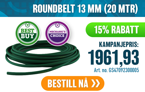 ROUNDBELT 13 MM (20MTR) ROUNDBELT 13 MM (20MTR)