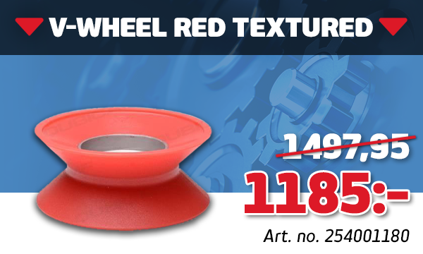 V WHEEL RED TEXTURED