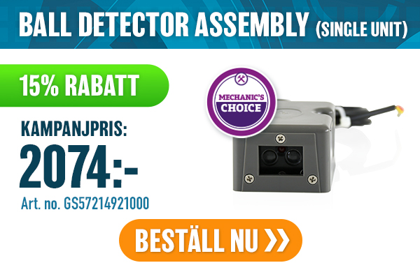 BALL DETECTOR ASSEMBLY (SINGLE UNIT)